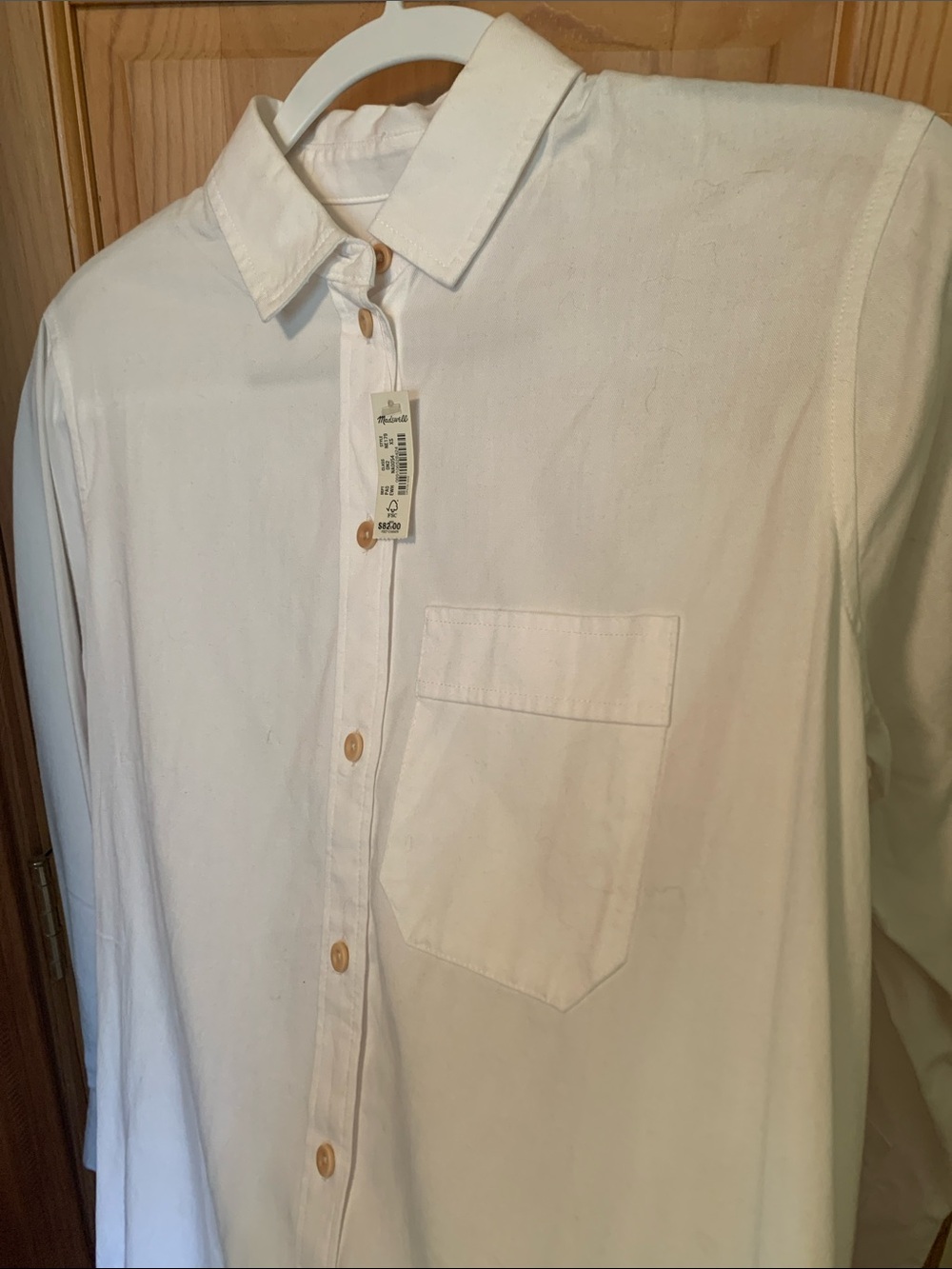 Madewell White Button-Down Shirt - Picture 5 of 8